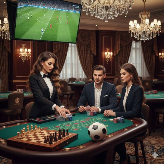 Luxurious crypto casino interface showing various digital currencies and a spinning slot machine